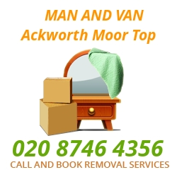 moving home van Ackworth Moor Top