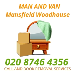 moving home van Mansfield Woodhouse