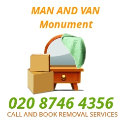 moving home van Monument