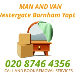 moving home van Westergate Barnham Yapton
